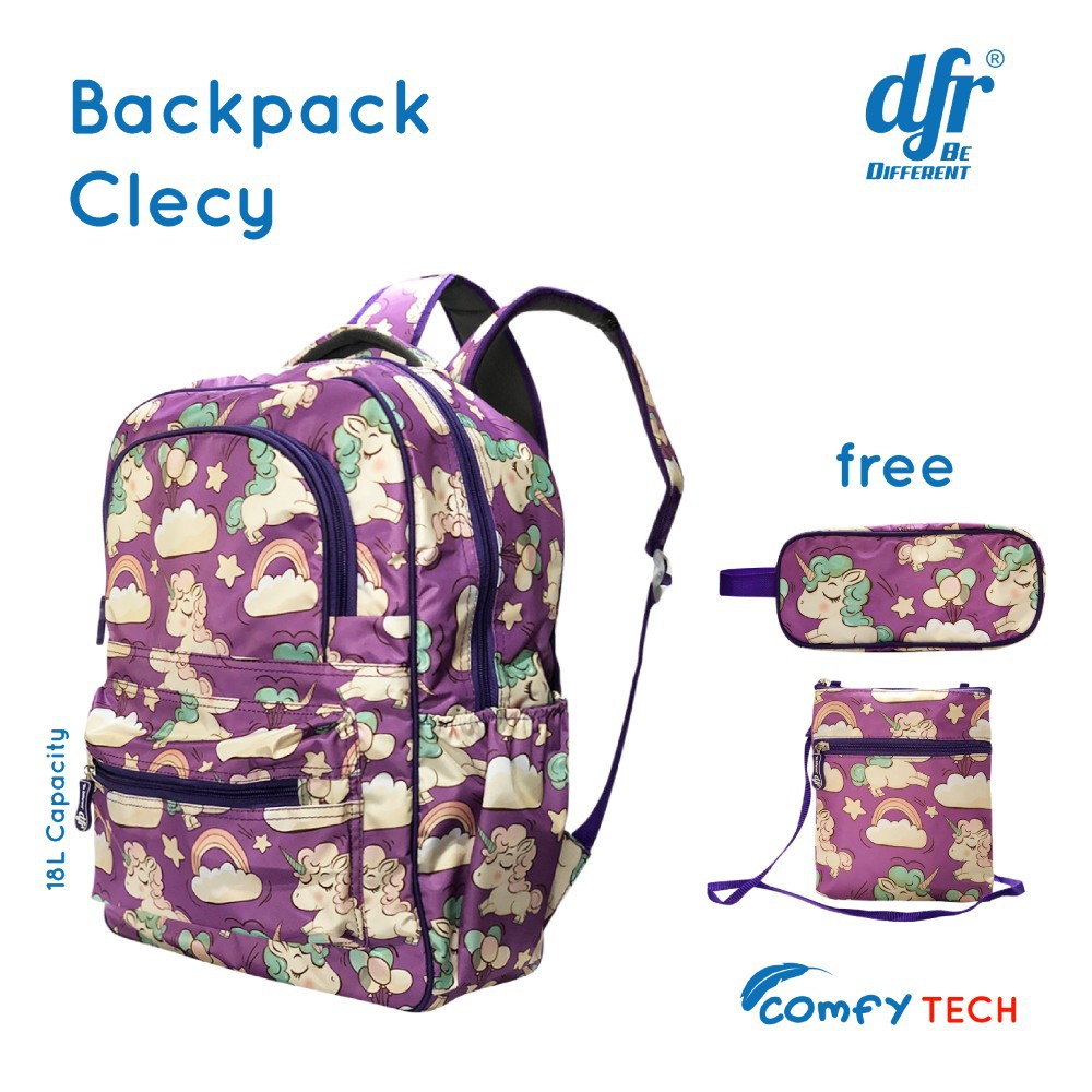 DFR TAS  ANAK SEKOLAH RANSEL BACKPACK ANTI AIR PROMO GRATIS 