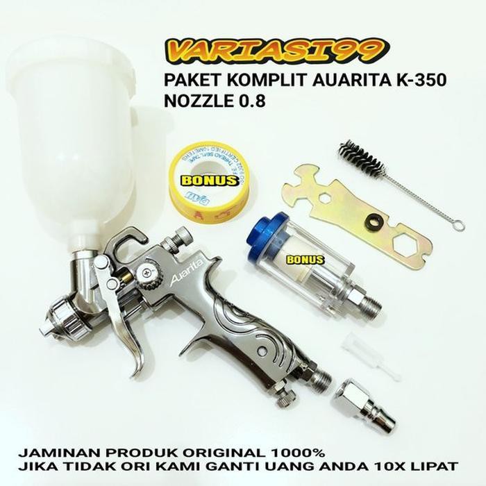 SPRAY GUN SPRAYGUN AUARITA K350 K 350 KOMPLIT