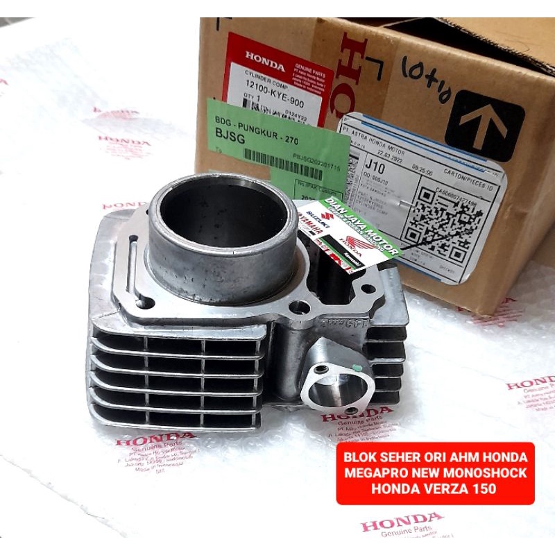 BLOK SEHER CYLINDER COMP MEGAPRO NEW MONOSHOCK /VERZA 12100-KYE-900 ORI AHM HGP HONDA GENUINE PARTS