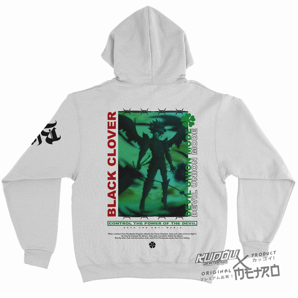 Hoodie Asta Devil Union Mode Black Clover Blackbull