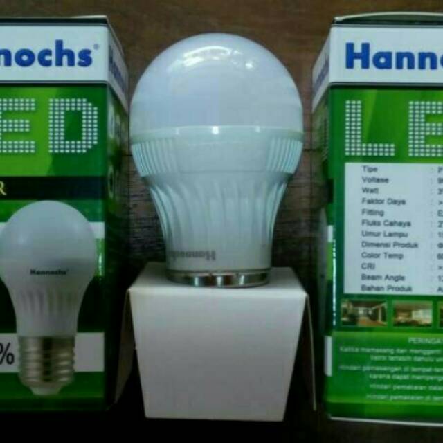 Hannochs Lampu LED 3watt setara 25watt