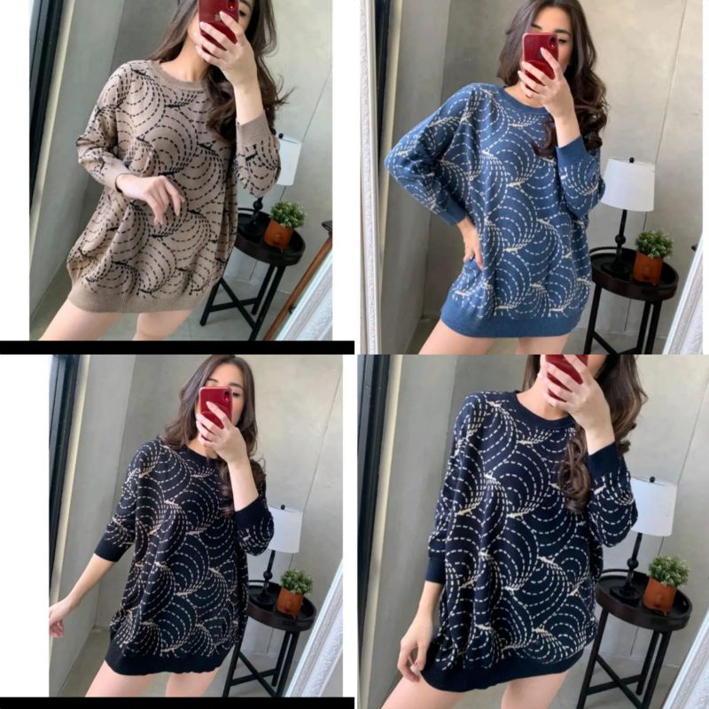 Atasan rajut wanita big size jumbo/blus rajut import real pict/kaos rajut jumbo oversize