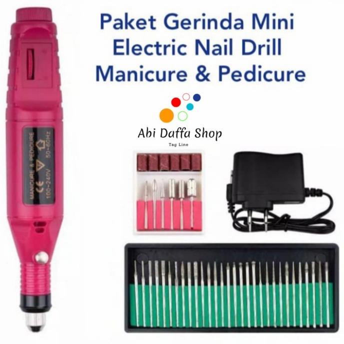 ORDER-KIRIM Elektrik Nail Drill Gerinda Mini Manicure Pedicure Alat Ukir Kuku,Kayu