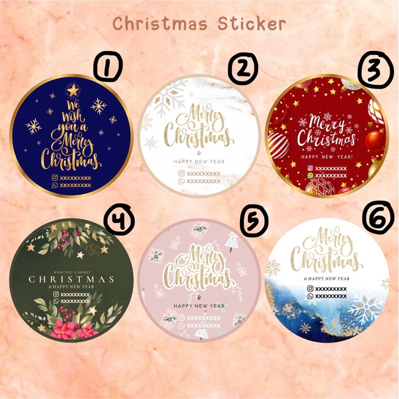 

STICKER LABEL NATAL CHRISTMAS 023