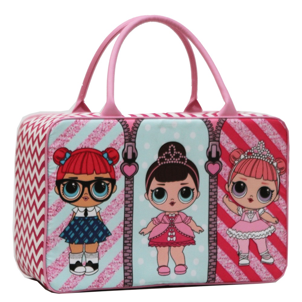 SET isi 2 - Tas Travel Anak Motif Cantik  Bahan Kanvas  ( isi 2 Besar dan Kecil )