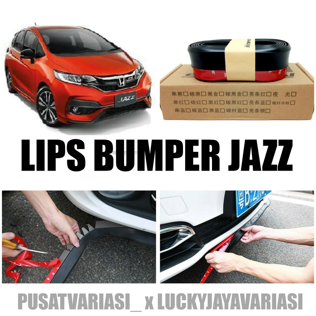 Samurai polos / Lips bumper samurai honda jazz - Hitam POLOS