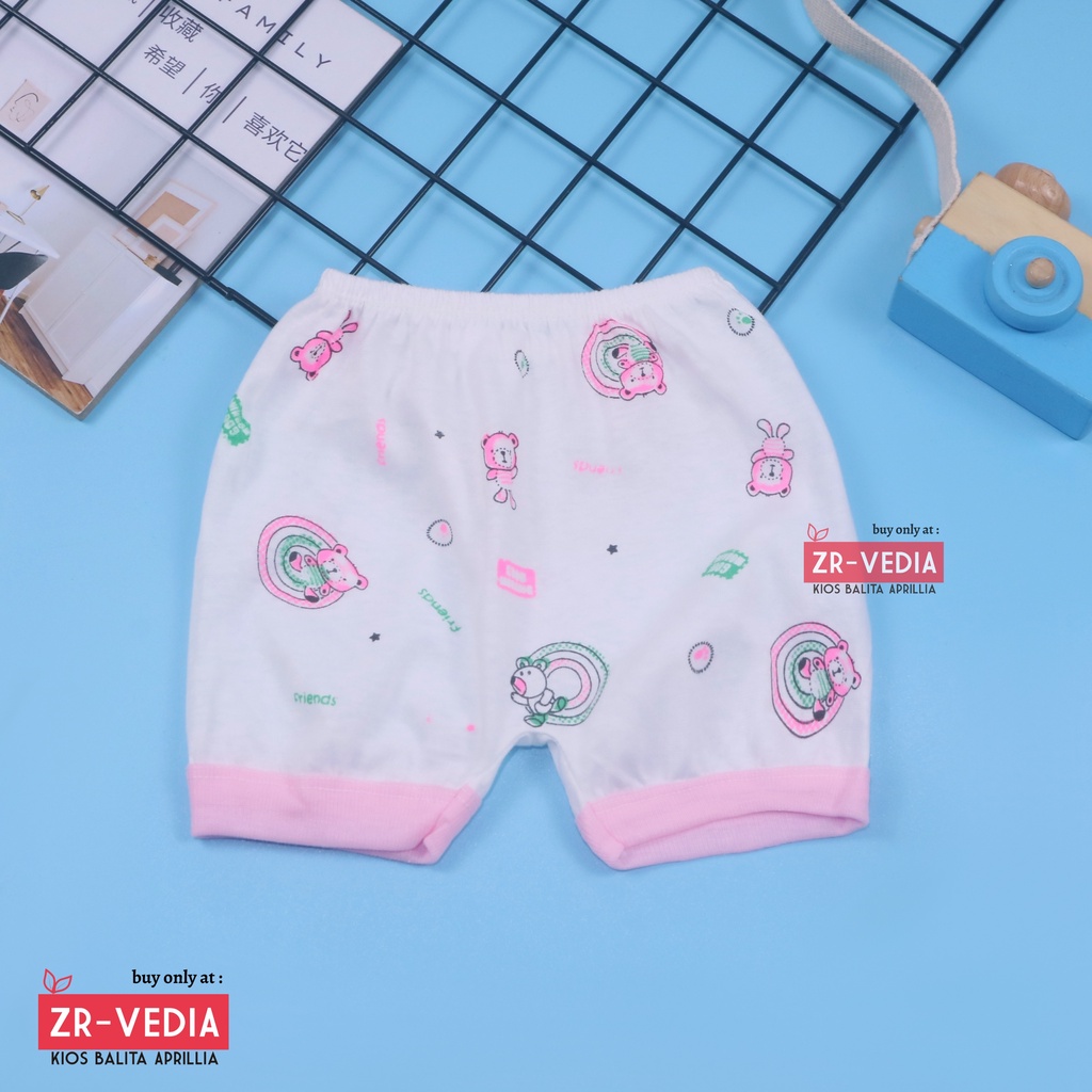 (ISI 6-12 PC) Celana Pendek Bayi / SNI Pants Baby New Born Laki Perempuan Celana Bayi Grosir Murah Kiosbalitaaprillia