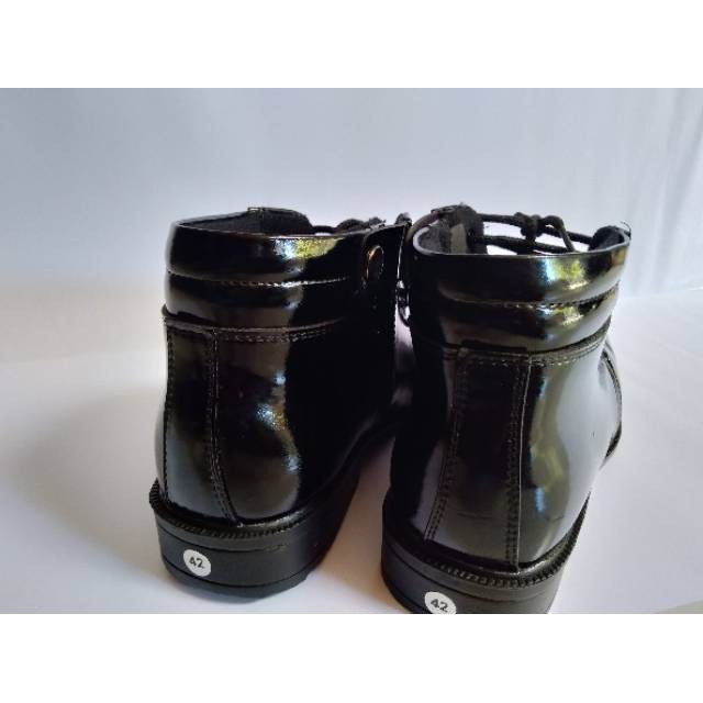 Termurah di Shopee PDH 03 TALI TNI AD - Sepatu PDH tali resleting tali kulit kilap