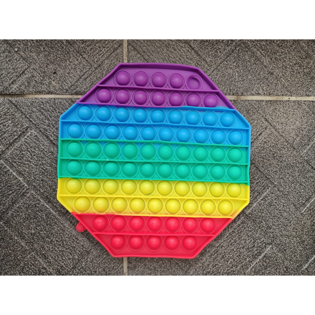 JGW-[✅COD] Pop it jumbo mainan pop it push fidget bubble toy mainan anak2 FREE KELERENG-4