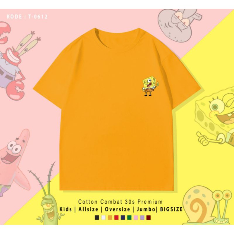 T-SHIRT / TUMBLR TEE SPONGEBOB AND FRIEND / UNISEX COTTON 30S PREMIUM