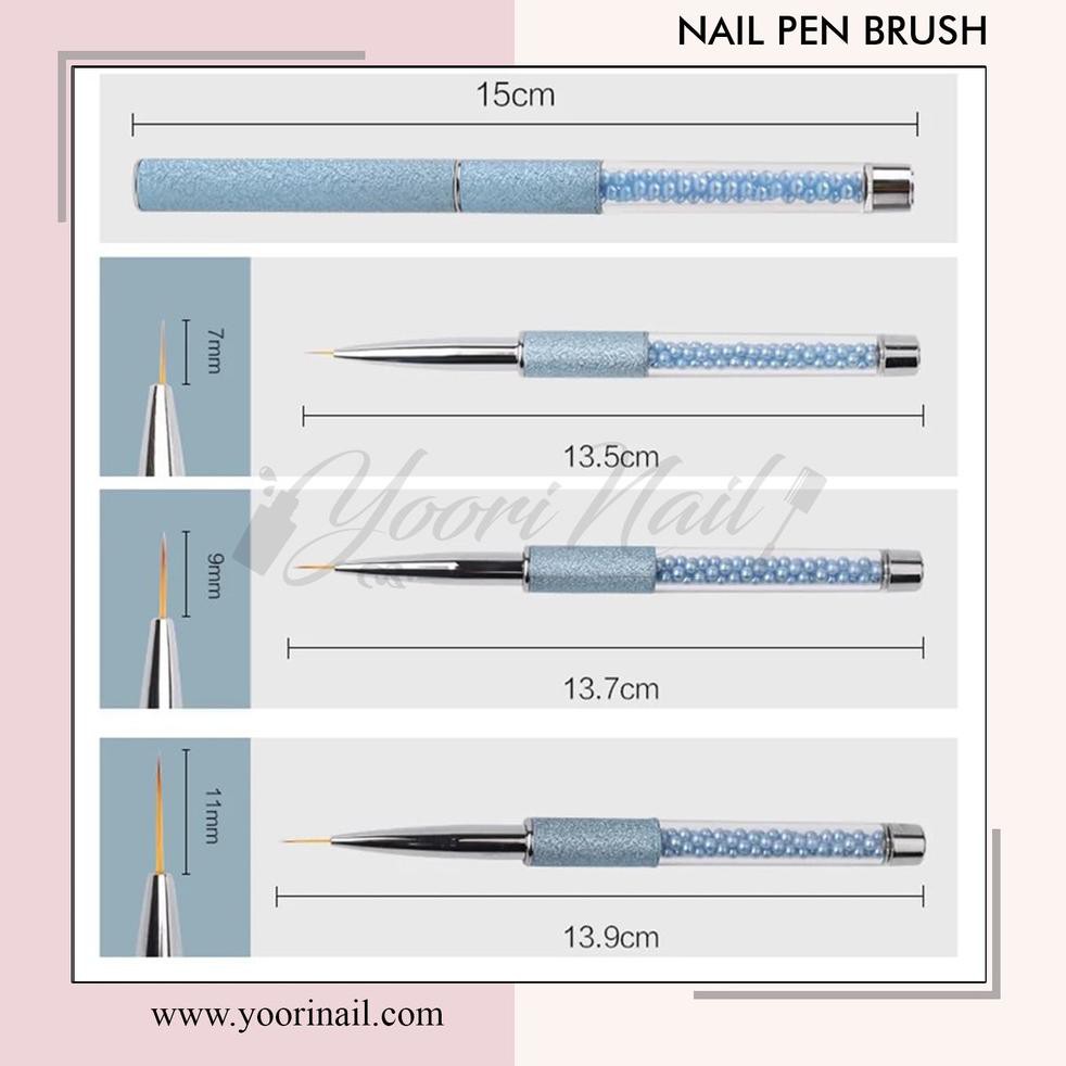 

[KODE J2] Diamond pen brush 5mm 7mm 9mm 11mm kuas painting gel brush nail art paint kuas lukis uv ge