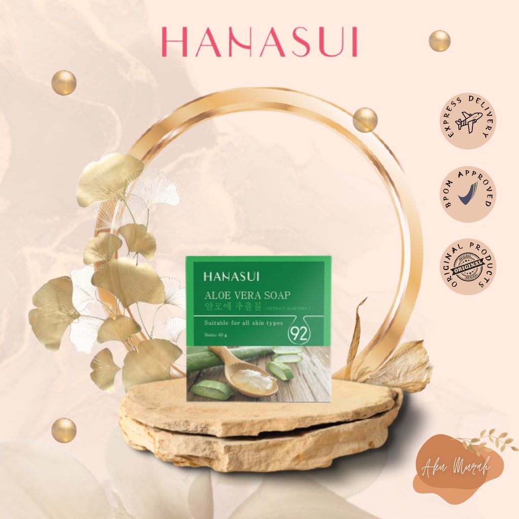 ✨ AKU MURAH ✨Hanasui Aloe Vera Soap / 60gr