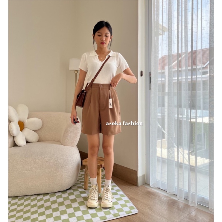 ASOKA Rae Pants 305 - Korean Short Pants - Celana Pendek Wanita