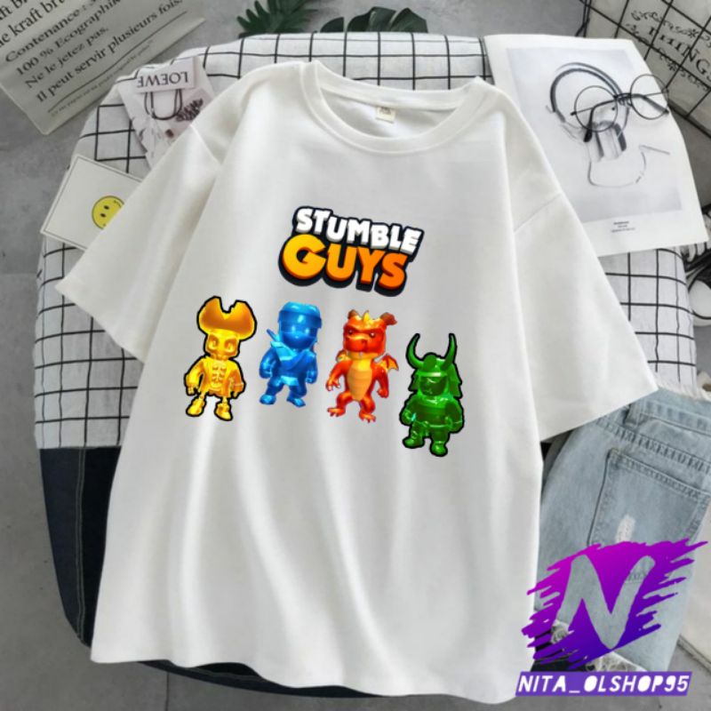 baju stumble guys kaos stumble guys baju kaos anak stumbel epic populer