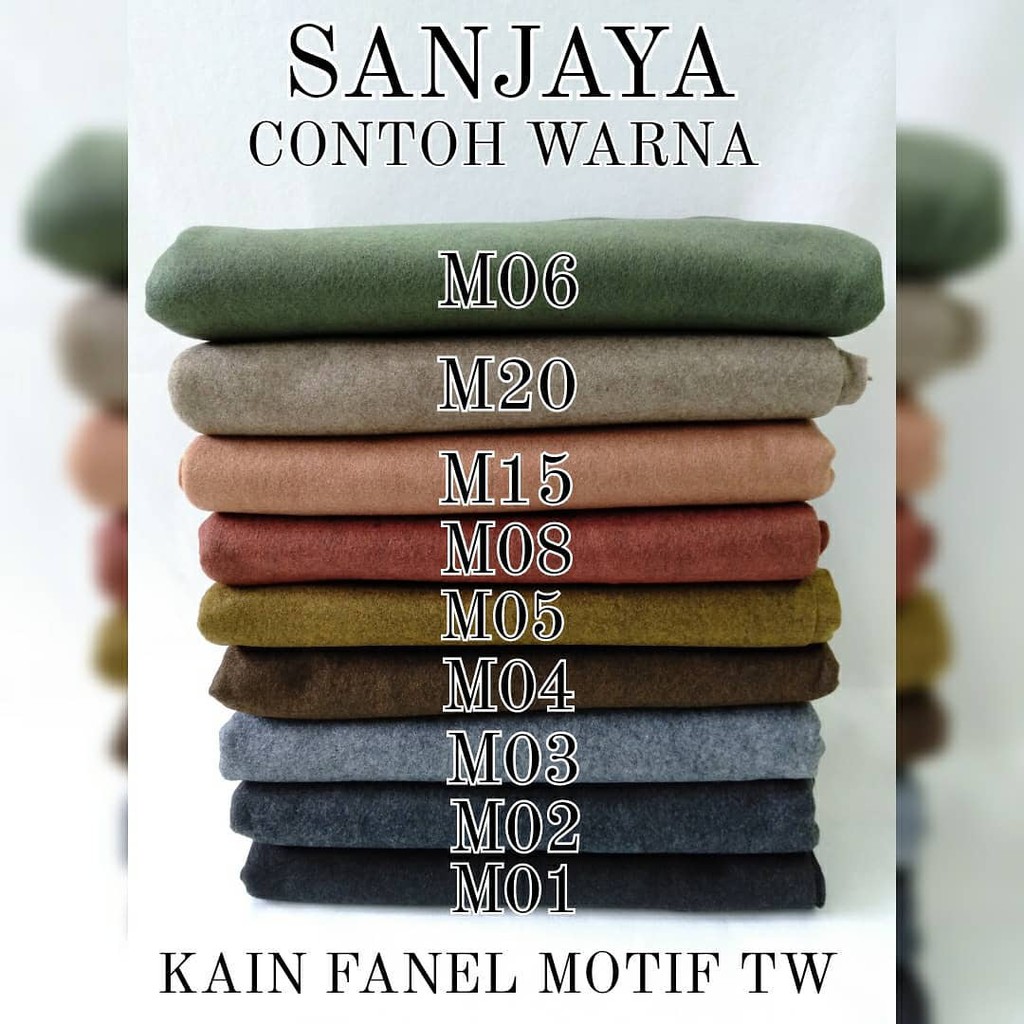 KAIN FLANEL / KAIN FANEL METERAN / KAIN WARNA WARNI / KAIN FANEL MOTIF TW (TAIWAN) PER 3 METER