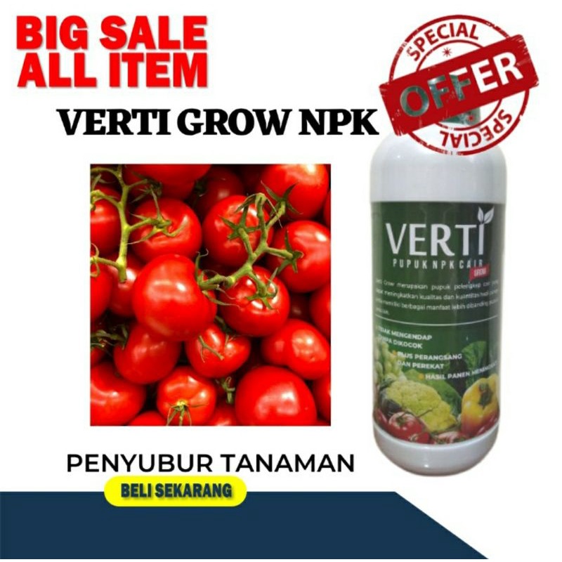 Pupuk Cair Pembesar Umbi Kentang Verti Grow NPK Pupuk Kentang Yang Bagus