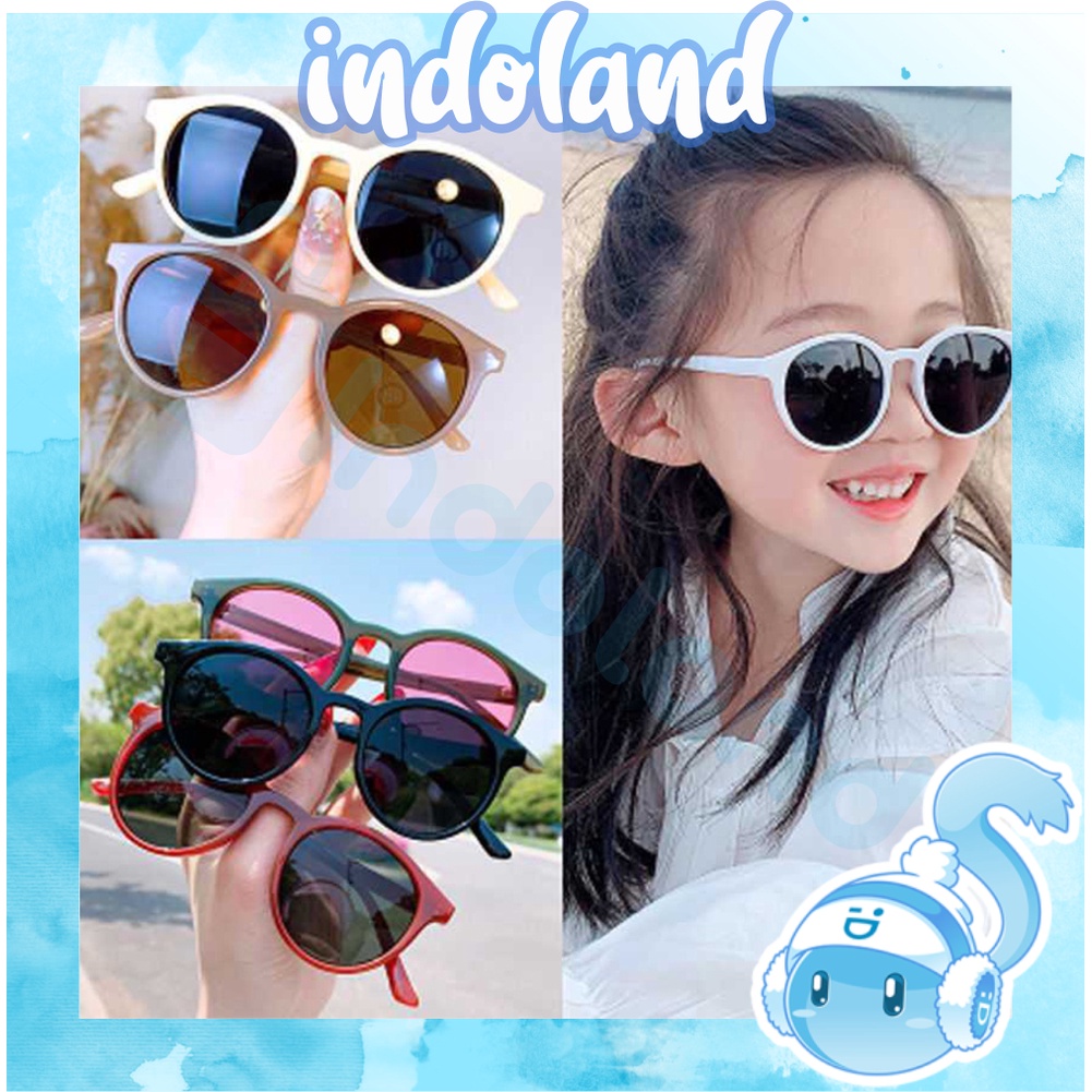 ☀ INDOLAND ☀ Kacamata Anak 6682 Unisex Fashion Anak Kaca Mata Hitam High Quality Kids Sunglasses Kaca Mata Murah Import G018