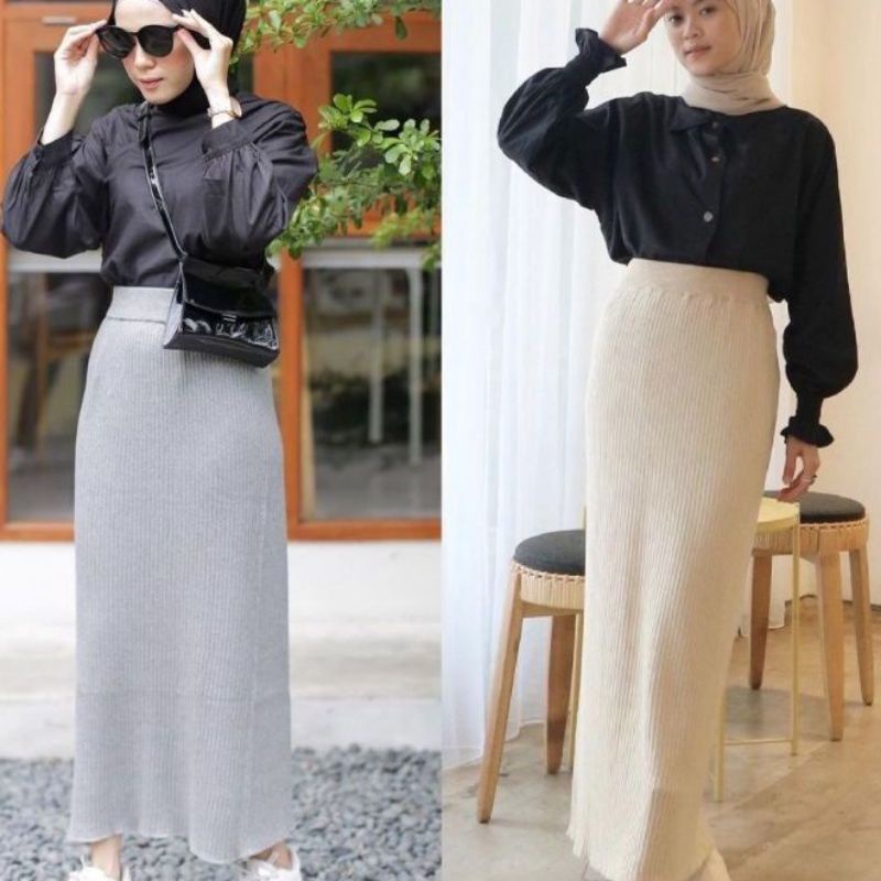 Rok Span Rajut Premium/ Rok knit premium / knitskirt