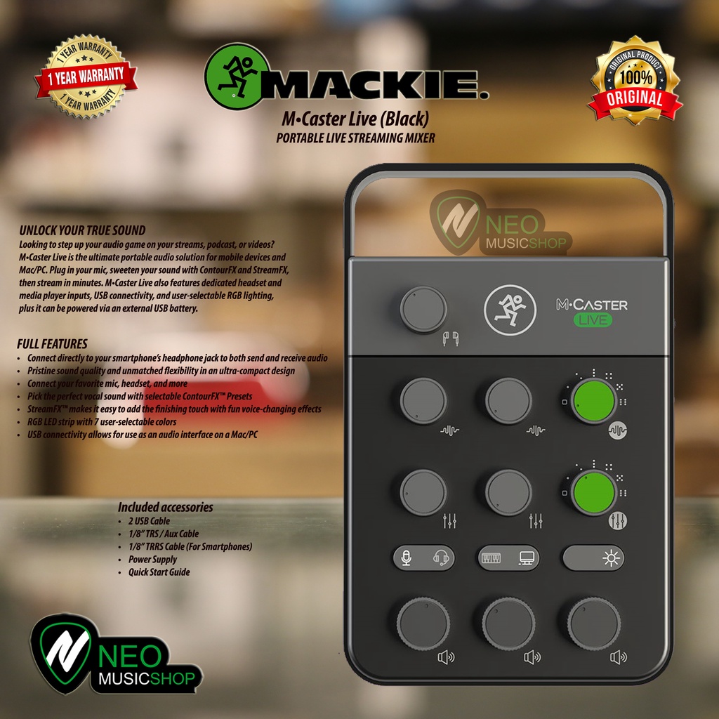 Mackie M Caster Live Portable Live Streaming Mixer