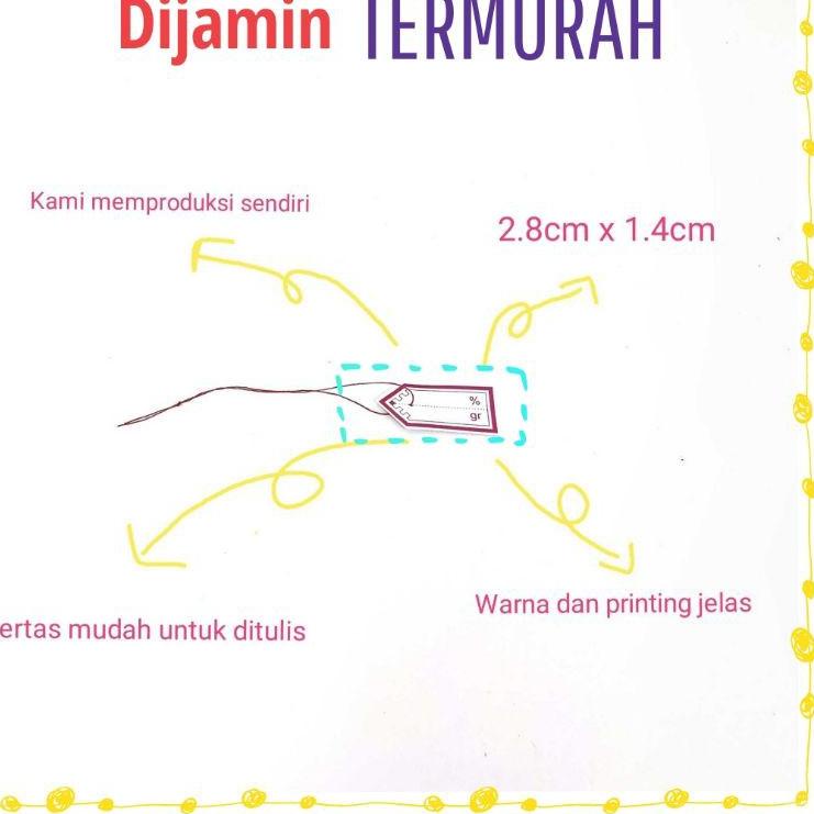 

UNER label harga emas/perak TERMURAH 1000pcs ㊌ 55