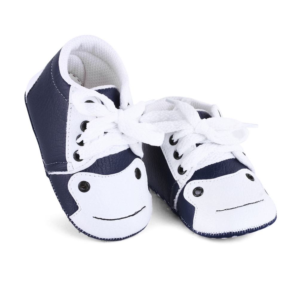 Sepatu Prewalker Tali Anak Lucu PWKS Navy