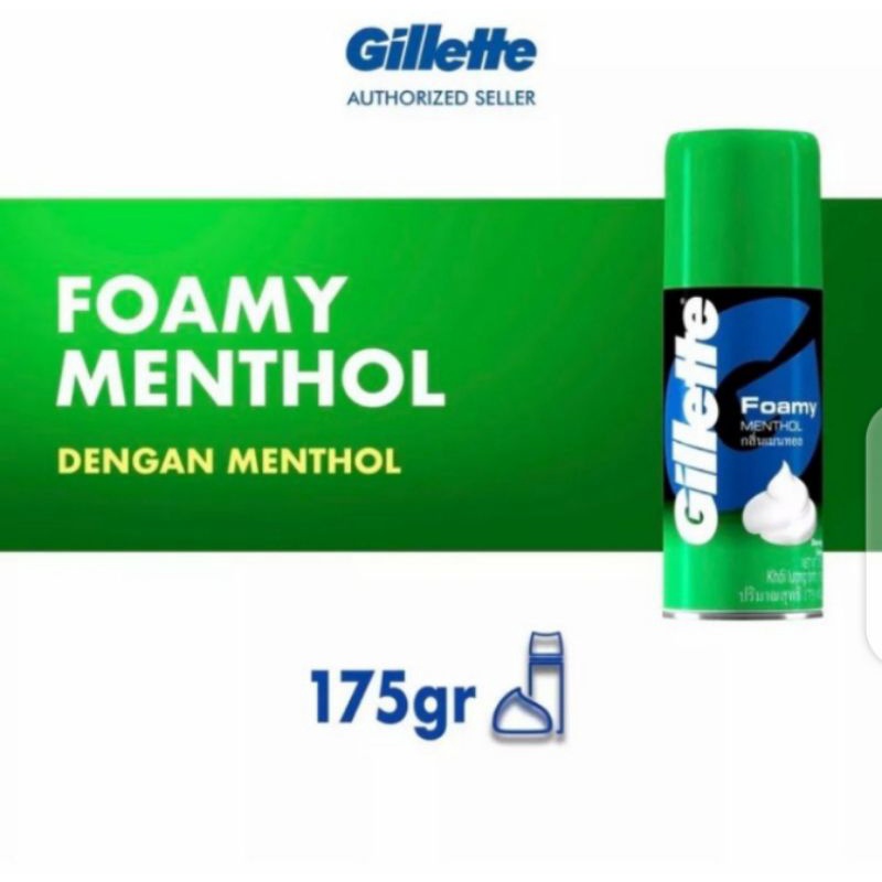 Gillette Foamy Foam Shave Menthol 175gr