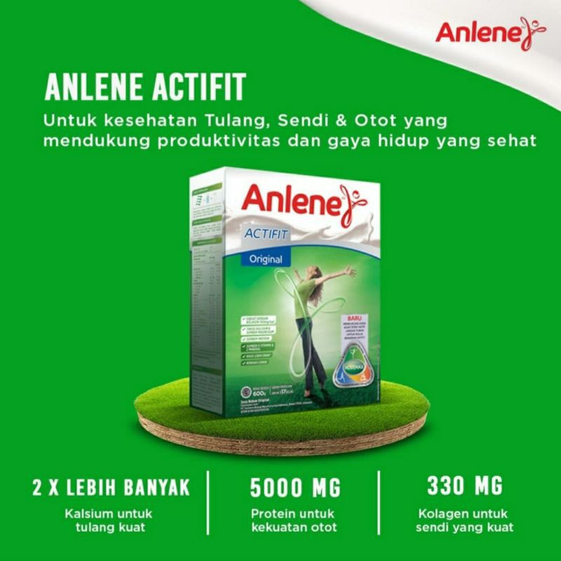 Susu Kesehatan Tulang Otot Anlene Actifit Original 600gr Kalsium