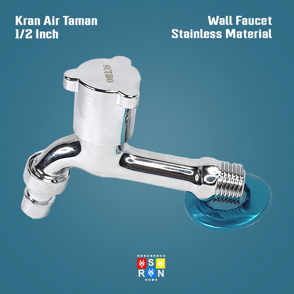 Kran Air Tongkat Stainless 1/2 inci 0.5 Resonance Home