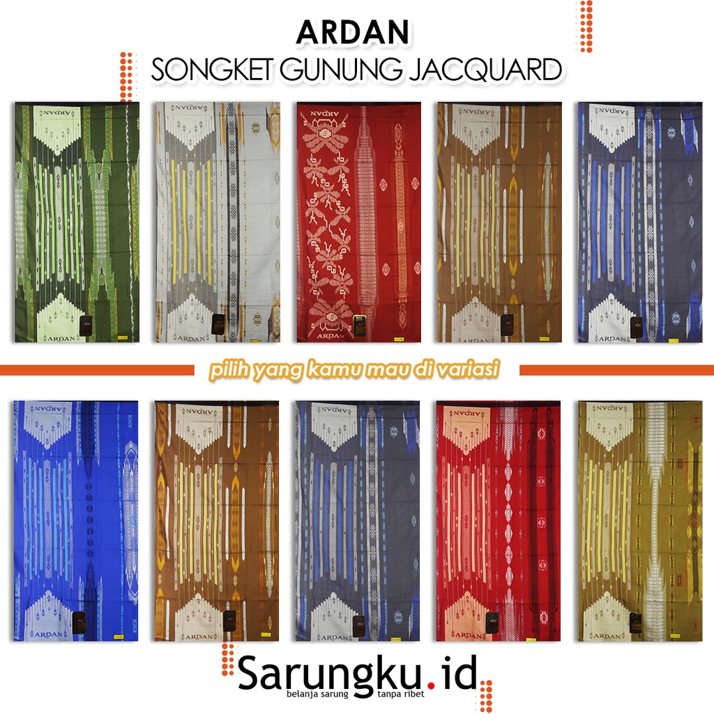 SARUNG ARDAN SONGKET GUNUNG JACQUARD (SGJ)