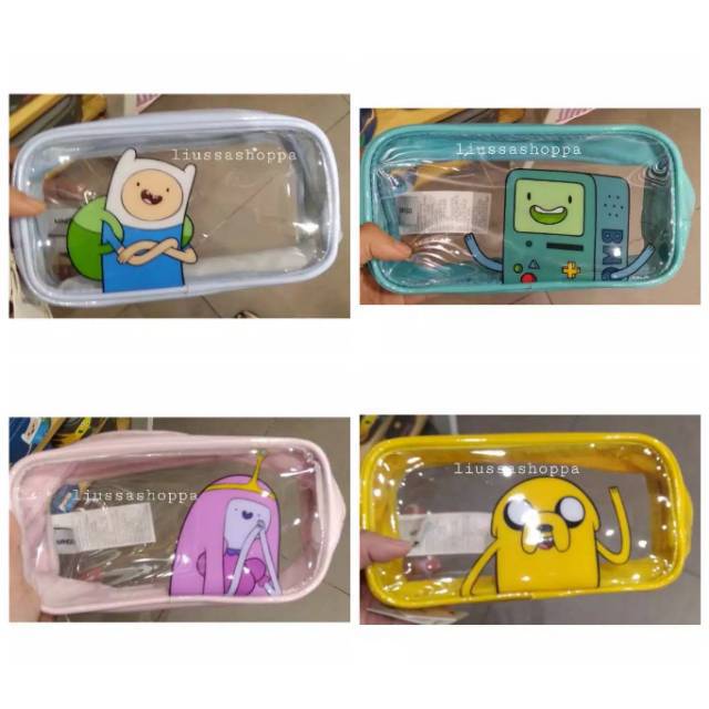 Tas Kosmetik Miniso - Adventure Time Optical Cosmetic Bag
