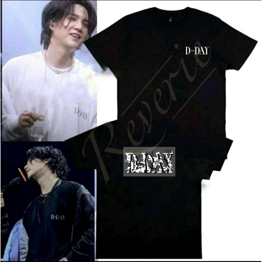 KAOS BAJU TSHIRT SUGA D-DAY LOGO BLOCK AGUSTD TOUR 2023 BANGTAN STYLE BTS KPOP IDOL FASHION OUTFIT T