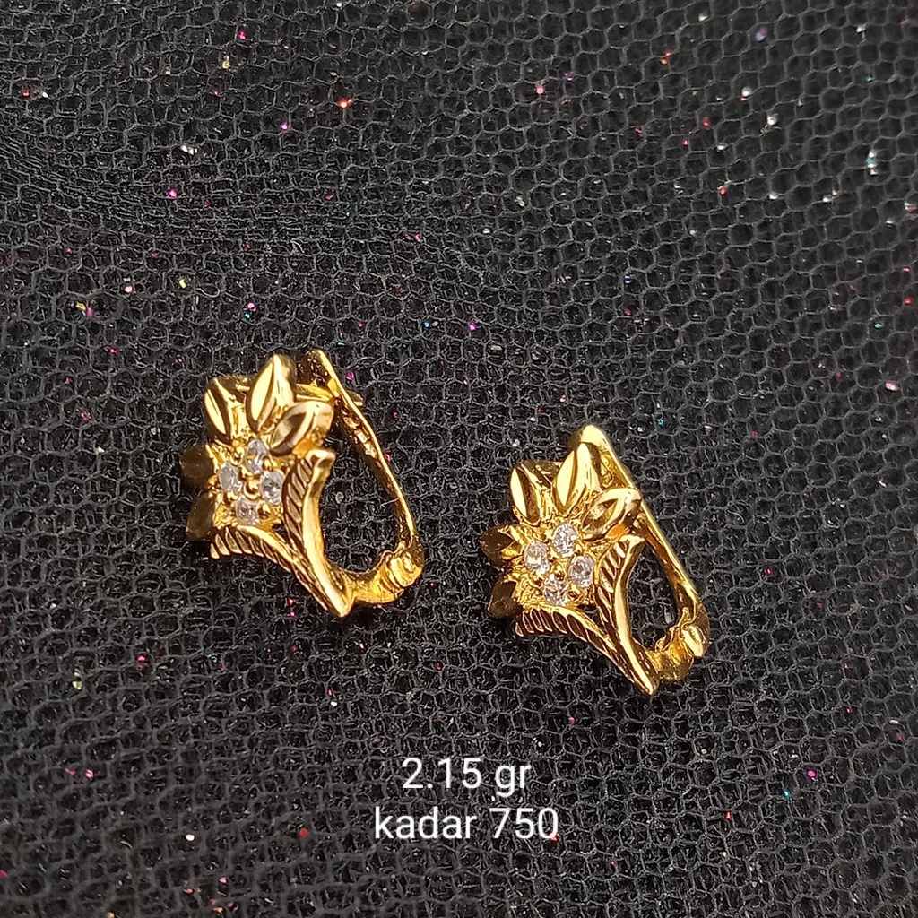 Anting Emas 17K - 2.15 gr Kadar 750 - 35