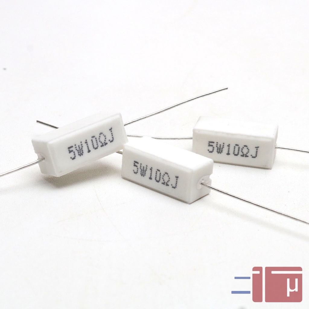 Resistor Kapur 10R 10 Ohm 5W Taiwan Kaki Tembaga