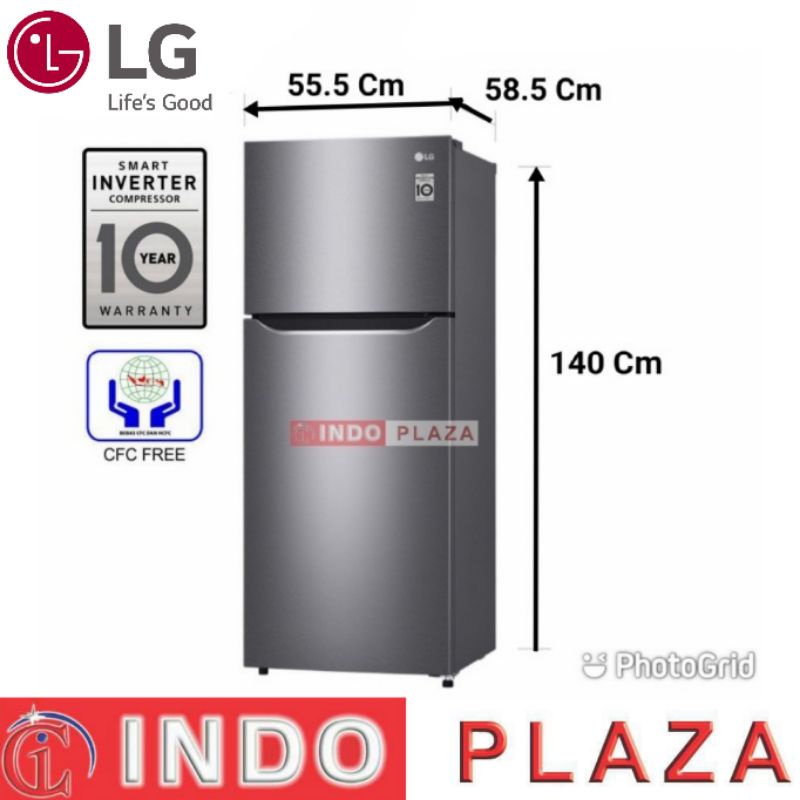 KULKAS LG 2 PINTU GN-B195SQMT / GN-B202SQIB  SMART INVERTER