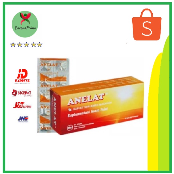 Anelat Asam Folat box 100 kaplet A24