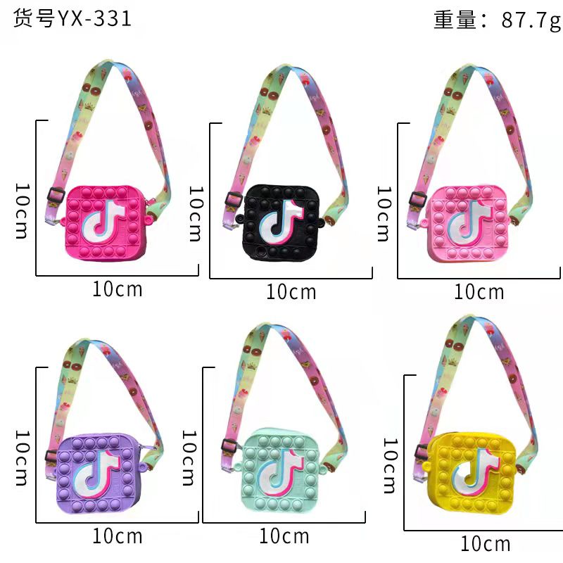 TAS ANAK POPIT JELLY / TAS POP IT ANAK SELEMPANG UNICORN / TAS POPIT ANAK MURAH