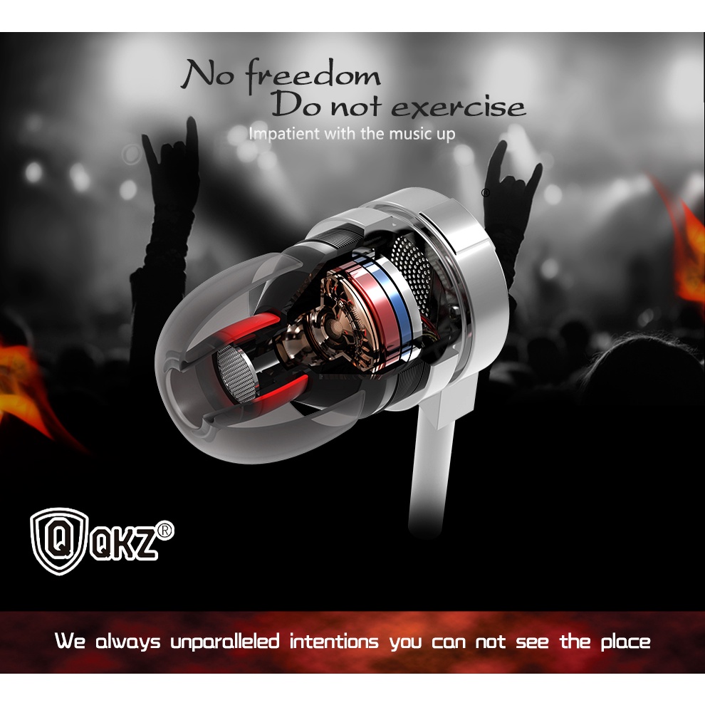 IDN TECH - QKZ Bass Metal Earphone with Mic - QKZ-DM9