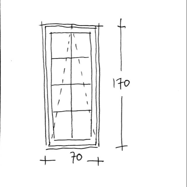 Jendela Aluminium Ornamen 70x170