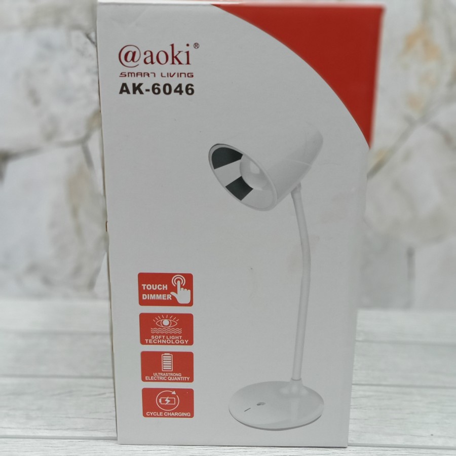 COD LAMPU MEJA BELAJAR TORCH DIMMER FLEKSIBEL AOKI AK 6046//LAMPU BELAJAR AOKI AK-6046