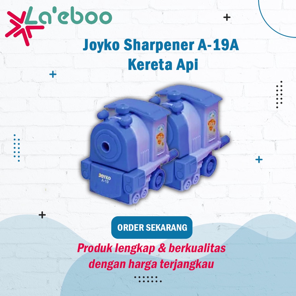 

Serutan Rautan Pensil Putar Joyko Bentuk Kereta Api | Joyko Sharpener A-19A