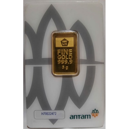 fine gold antam 5 gr gram asli