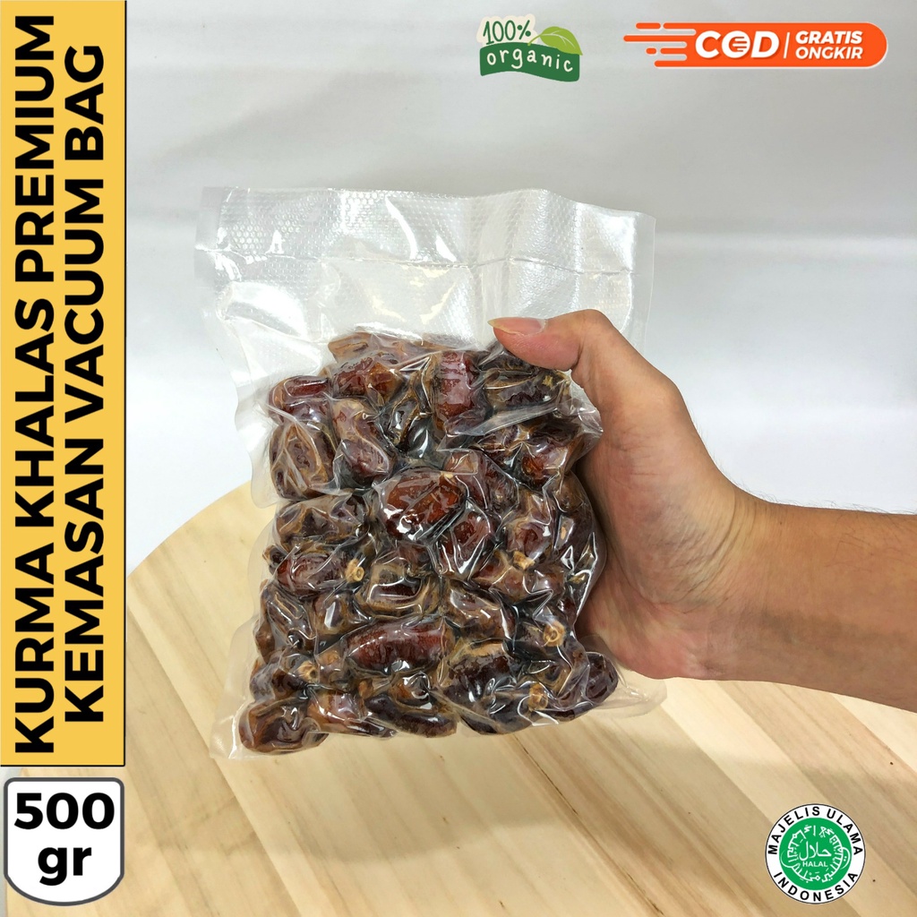 

KURMA KHALAS THERMO KEMASAN 500GRAM | Kurma Khalas 500gram | Kurma Khalas Fresh | Kurma Khalas Thermo Original | Kurma Bisa COD