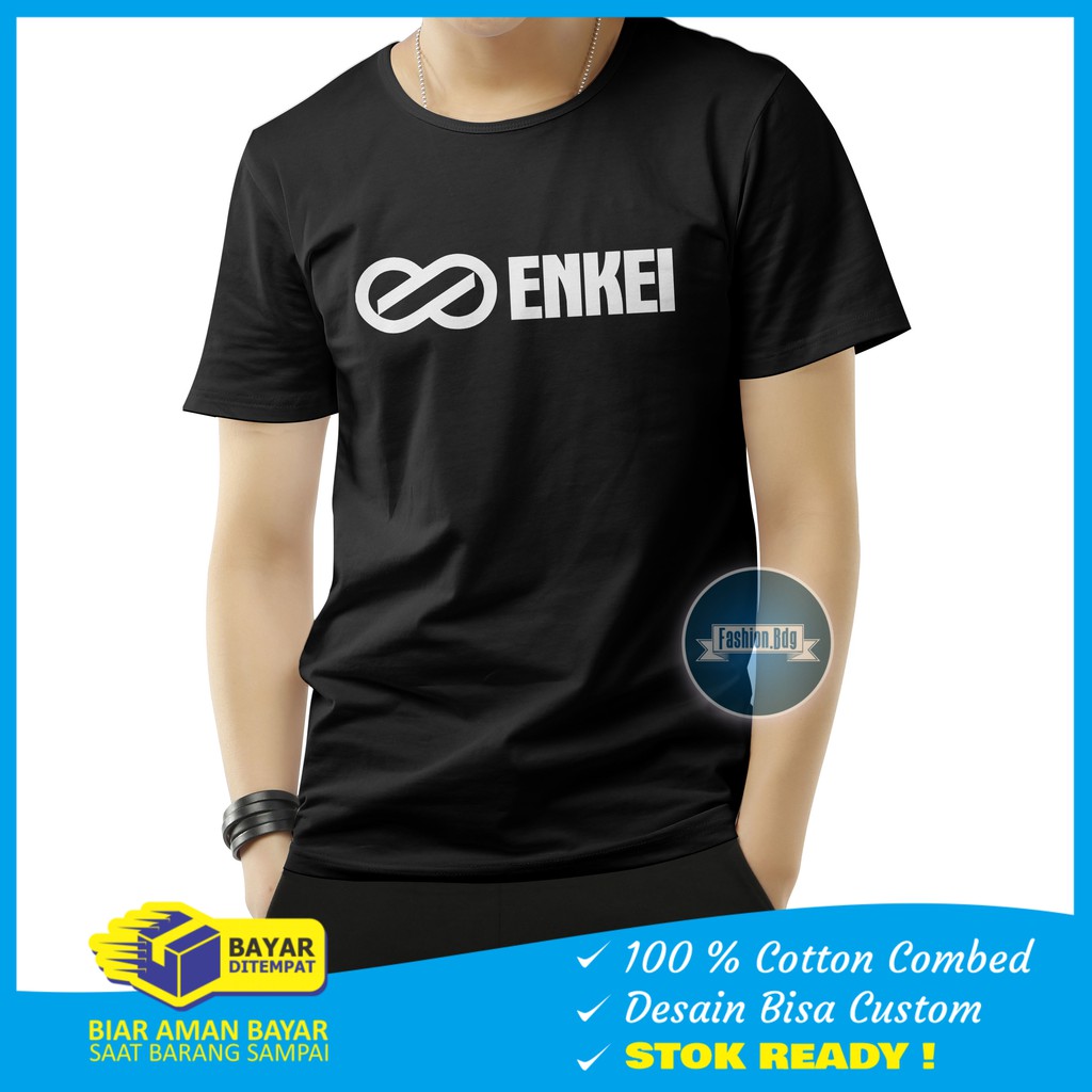 Kaos Pendek Pria Enkei Bahan Katun Combed 30s