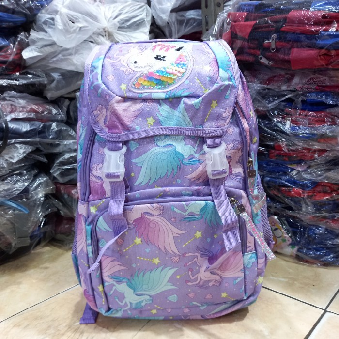 tas fortune anak sekolah perempuan - Biru Muda