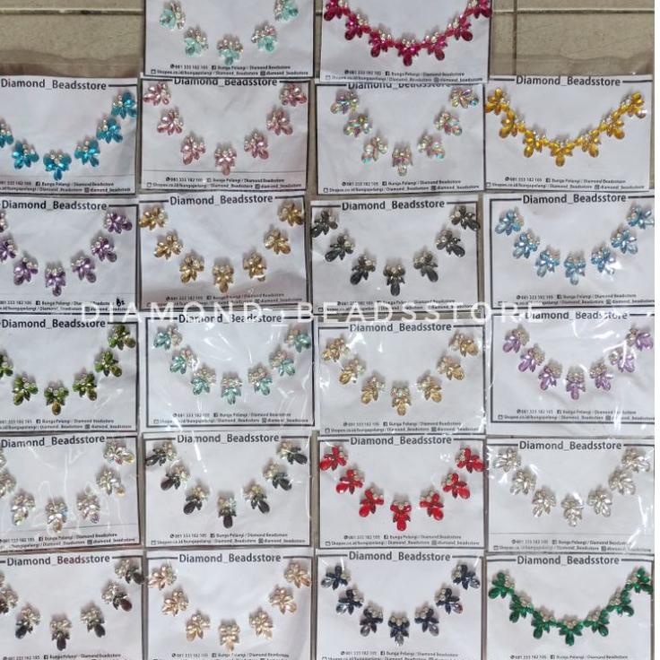 Menarik.. PAYET RANGKAI LEHER / PAYET RANGKAI PREMIUM / PAYET KEBAYA / PAYET KRISTAL JAHIT / PERMATA