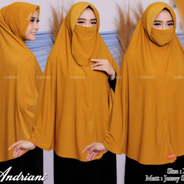 Andriani hijab nikab Standar XL Jersey Super