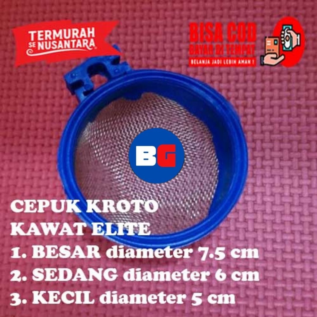 CEPUK WADAH PAKAN KROTO BURUNG STAINLESS TEMPAT KROTO RAM