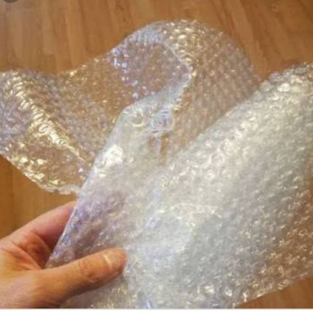 

Tambahan bubble wrap untuk packing