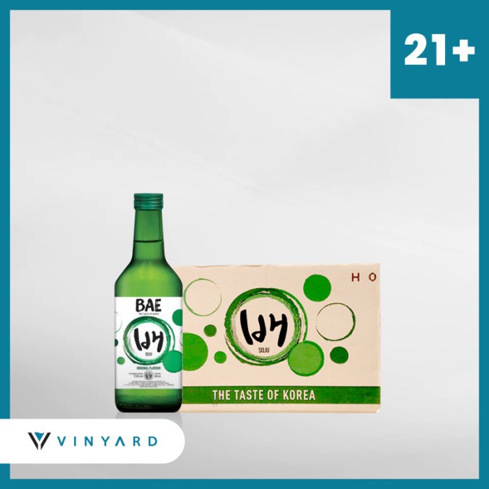 Promo 1 Ctn ( 20 Btl ) Bae Soju Original 360 ml ( Original &amp; Resmi By Vinyard )