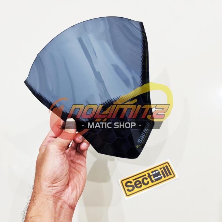 Visor Windshield Tameng Batok Depan Sectbill Carbon Yamaha Freego